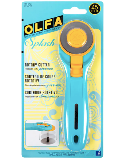 Olfa Splash Rotary Cutter - 45mm_package