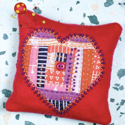 Heartthrob Pincushion Kit by Sue Spargo