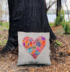 Fill My Heart Embroidered Cushion Kit by Wendy Williams_natural