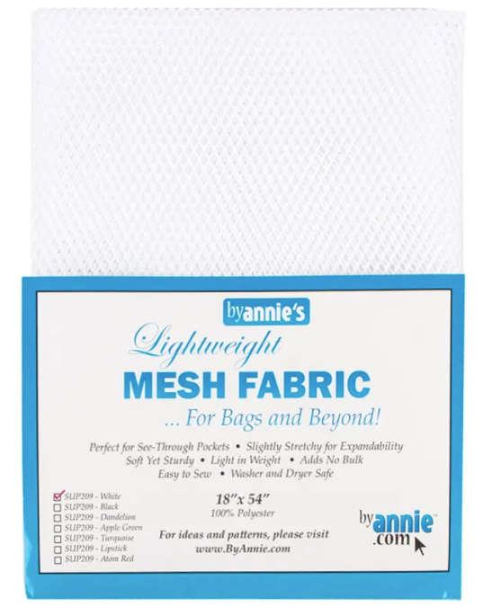 Lightweight Mesh Fabric - White