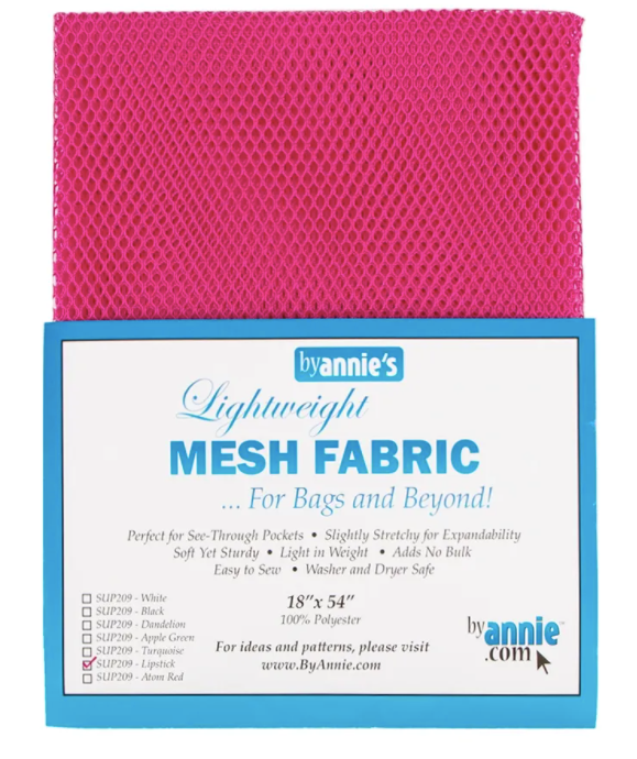 Lightweight Mesh Fabric - Lipstick