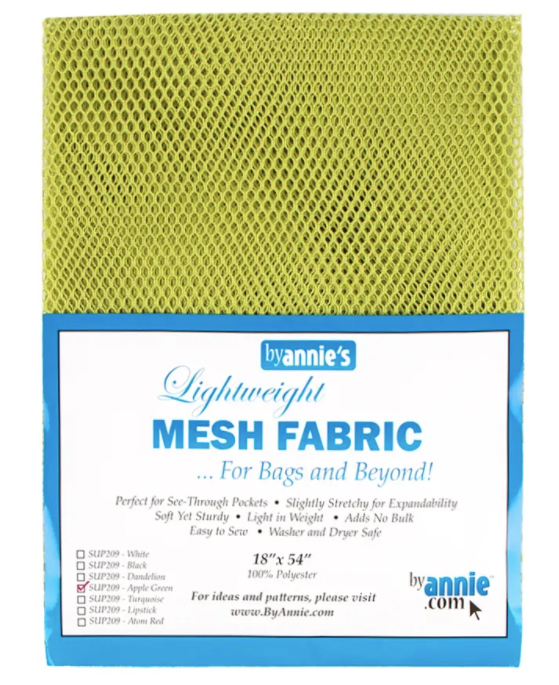 Lightweight Mesh Fabric - Green Apple