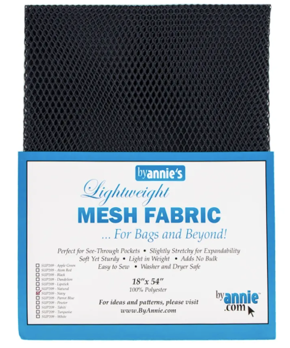 Lightweight Mesh Fabric - Navy