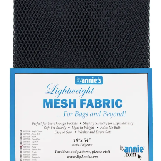Lightweight Mesh Fabric - Navy