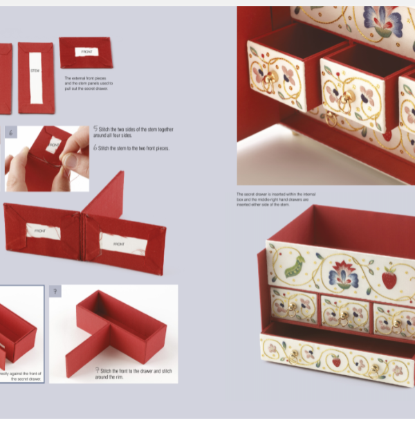 Embroidered Boxes Book by Heather Lewis_sample3