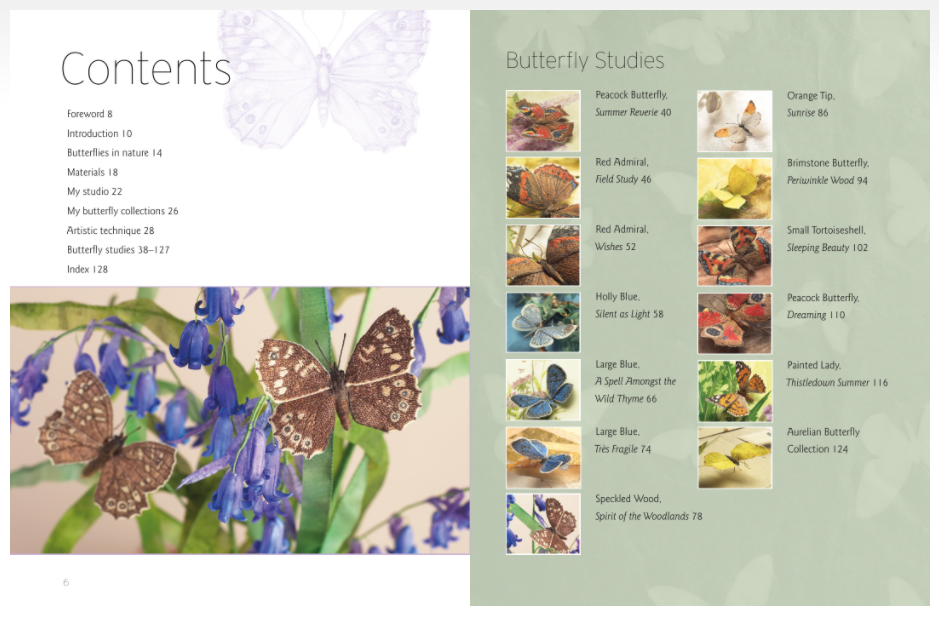 The Art of Embroidered Butterflies Book by Jane E. Hall_sample1