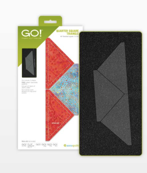 GO! Quarter Square Triangle-4 1/2" Finished Square Die