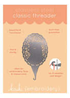 Lace Bear Classic Needle Threader by Kiriki Press_info