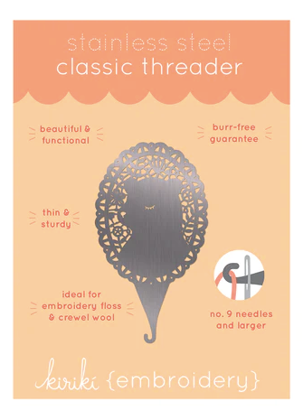 Lace Bear Classic Needle Threader by Kiriki Press_info