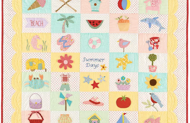 Postcard Cuties for Summer Quilt Pattern by Bunny Hill Designs