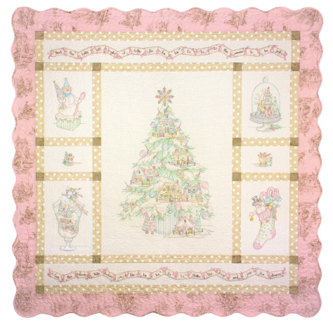 Deck The Halls BOM Full Set Quilt Pattern by Crabapple Hill Studio