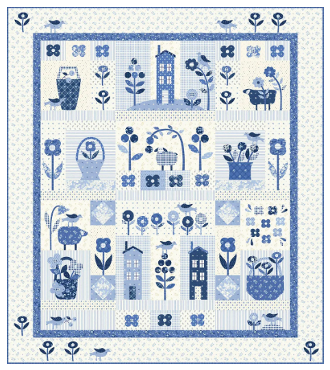 Blueberry Delight Quilt Pattern by Bunny Hill Designs