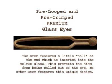Glass Eyes - Light Topaz - 8mm