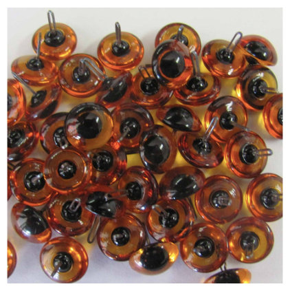 Glass Eyes - Medium Topaz