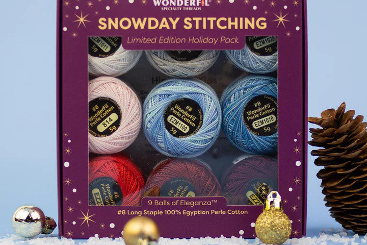 WonderFil Snowday Stitching Thread Pack  - Ice Crystals