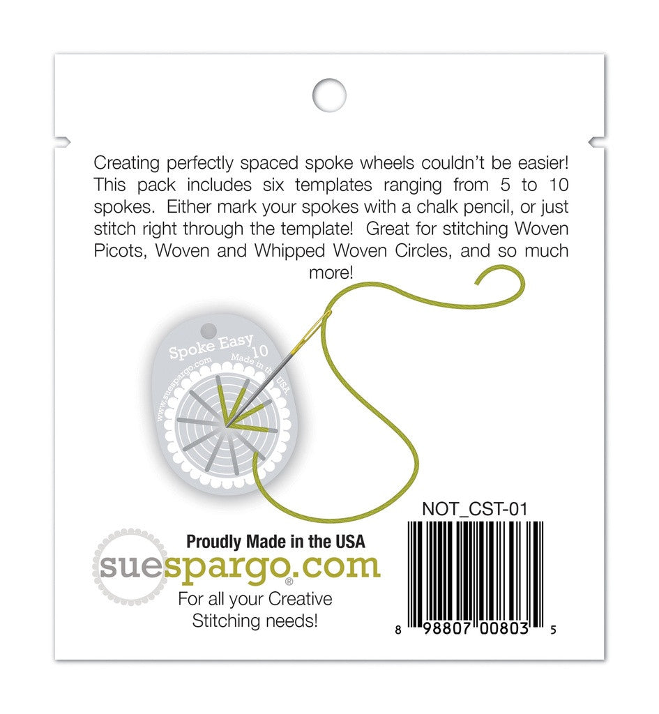 Sue Spargo Creative Stitching Tools - Spoke Easy_back