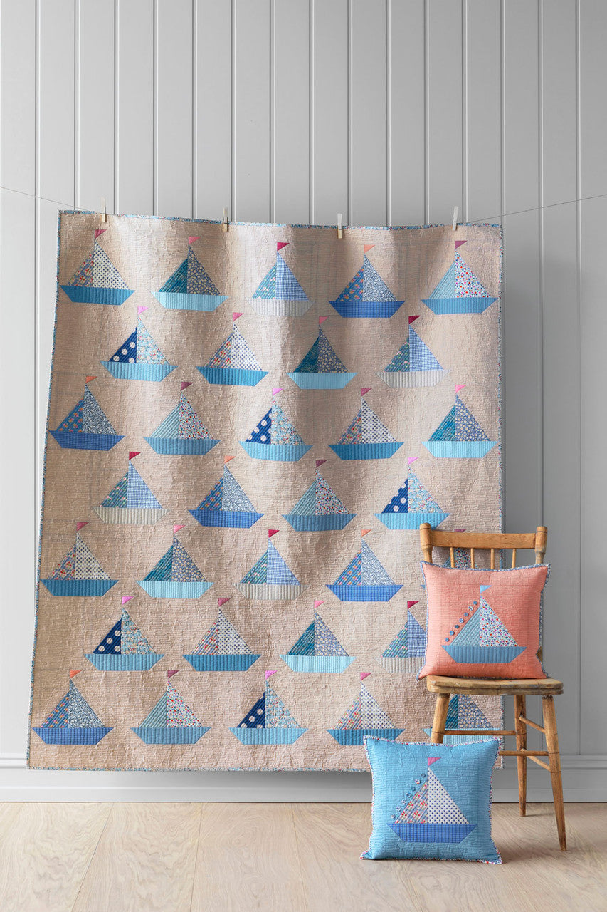 Sailboats Quilt Kit - Creating Memories - Tilda