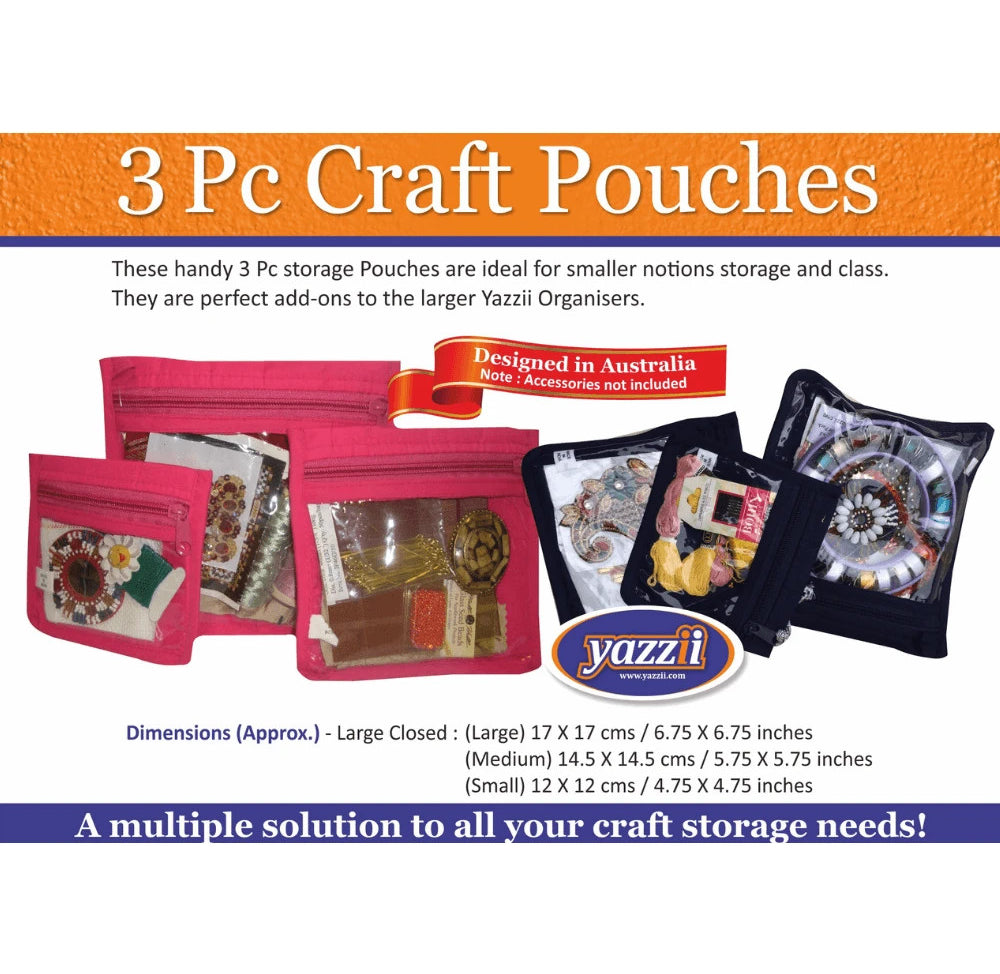 Craft Pouches - 3 Pc_display