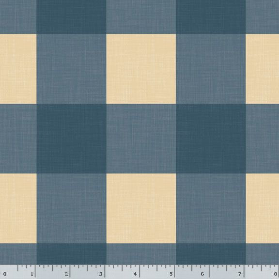 Linen Closet Weaves - Vichy Blue - Marcus Fabrics