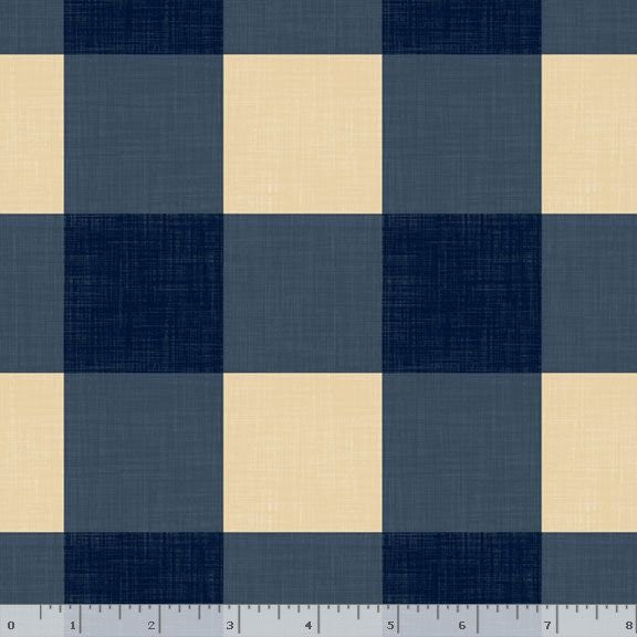 Linen Closet Weaves - Vichy Navy - Marcus Fabrics