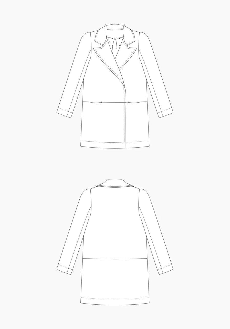 Yates Coat Pattern by Grainline Studio_drawing