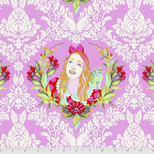 Alice in Wonder from Curiouser and Curiouser by Tula Pink for Free Spirit Fabrics. 100% Premium Quilting Cotton.