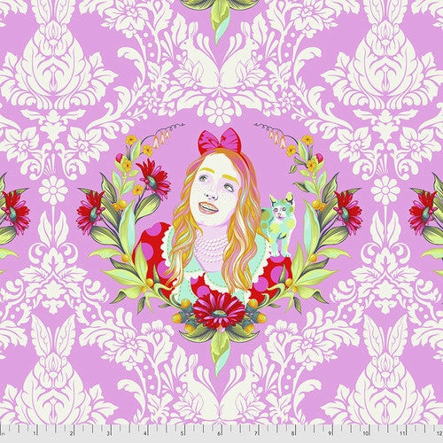 Alice in Wonder from Curiouser and Curiouser by Tula Pink for Free Spirit Fabrics. 100% Premium Quilting Cotton.