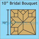 Paper Pieces - 10" Bridal Bouquet Block - Large Pack