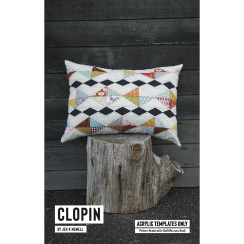 Acrylic template set for the Clopin Cushion pattern featured in Jen's book Quilt Lovely.