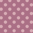 mauve chambray dots