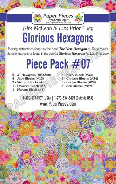 Paper Pieces - Glorious Hexagons - # Piece Pack