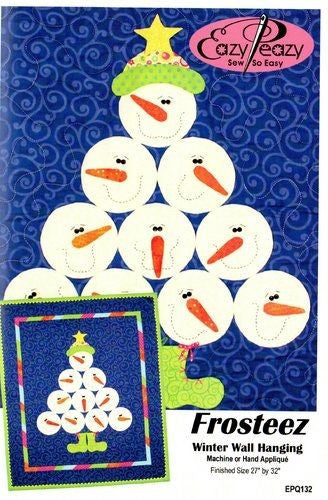 Frosteez - Winter Wall Hanging Pattern by Easy Peazy Quilts