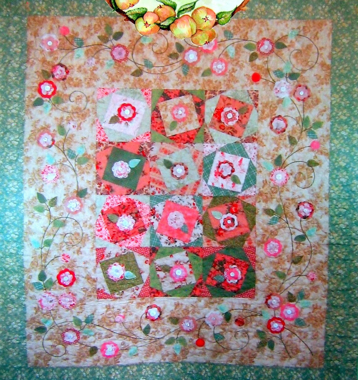 Bramble Rose Quilt Pattern by Crabapple Hill Studio_sample