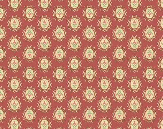 Medallion in Pink from Secret Stash's Warm Tones Collection by Laundry Basket Quilts for Andover Fabrics. 100% Premium Quilting Cotton.