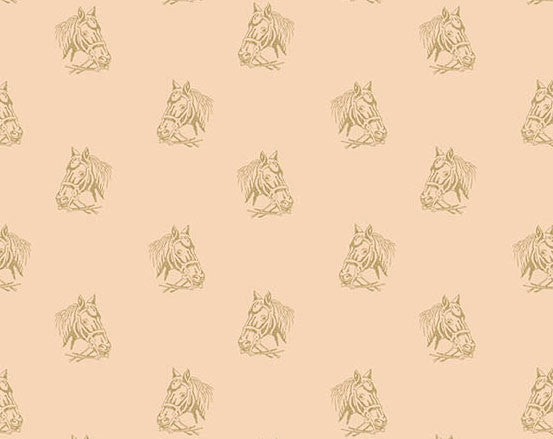 Painted Pony  in Pink from Secret Stash's Warm Tones Collection by Laundry Basket Quilts for Andover Fabrics. 100% Premium Quilting Cotton.