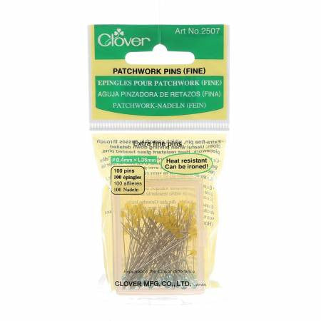 Clover Patchwork Glasshead Pin Size 30 1.5in 100ct