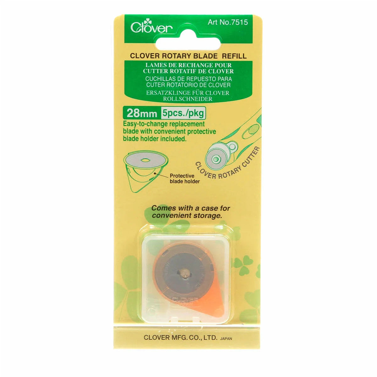 Clover Replacement Rotary Blade - 28mm 5 ct