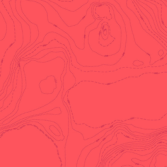 Topographical Lines Salmon