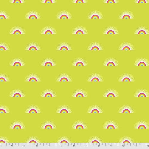 Sundaze in Pineapple from Daydreamer by Tula Pink for Free Spirit Fabrics. 100% Premium Quilting Cotton.