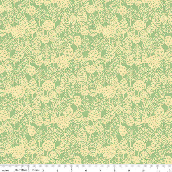 Garden Party - Woodland Silhouette A - Liberty Quilting Cotton