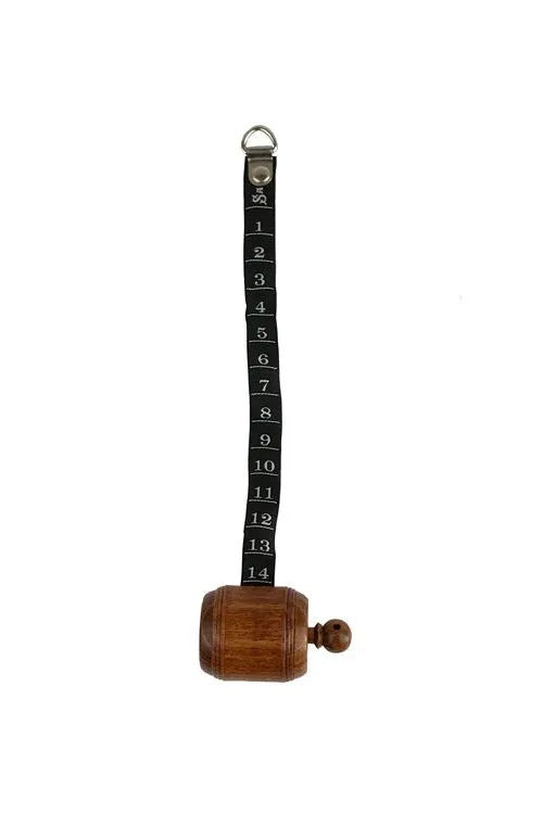 Sajou Wooden Tape Measure - Black Ribbon_detail