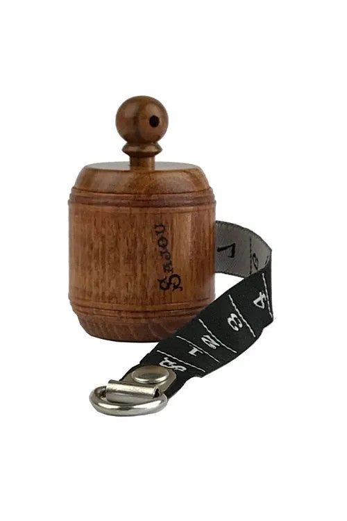 Sajou Wooden Tape Measure - Black Ribbon