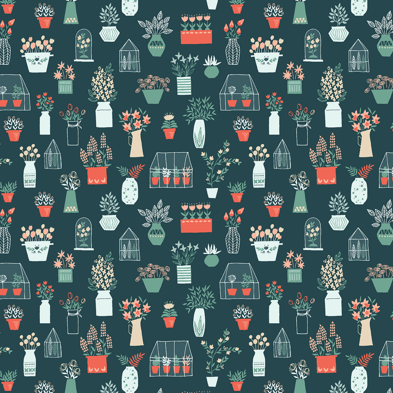 Sunday Afternoon - Flower Shop Hunter Green - RJR